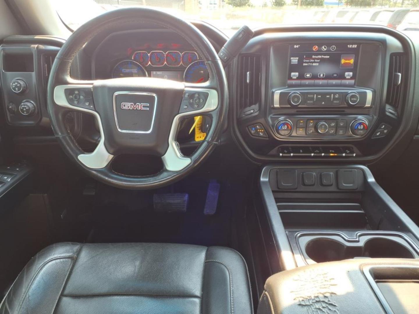 2015 Slate Gray Metallic GMC Sierra 1500 SLT (3GTU2VEJXFG) with an 6.2L EcoTec3 6.2L V8 420hp 460ft. lbs. Direct Injection engine, 8-Speed Shiftable Automatic transmission, located at 1401 N. Hobart, Pampa, TX, 79065, (806) 665-9872, 35.549953, -100.975098 - Photo#11
