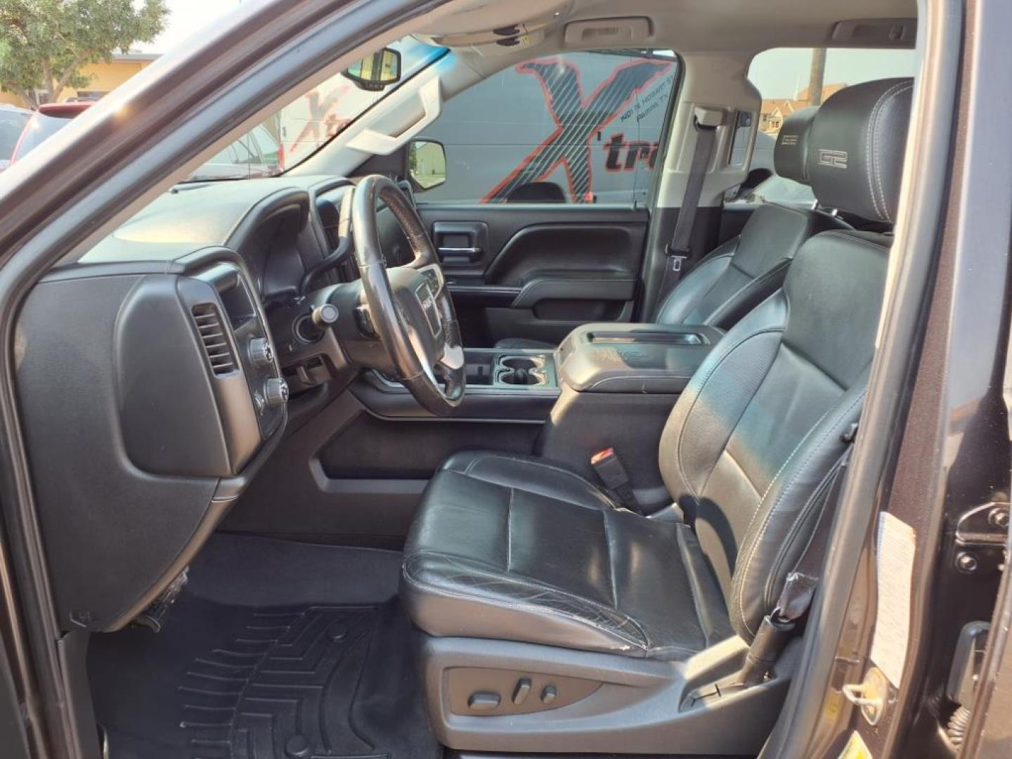 2015 Slate Gray Metallic GMC Sierra 1500 SLT (3GTU2VEJXFG) with an 6.2L EcoTec3 6.2L V8 420hp 460ft. lbs. Direct Injection engine, 8-Speed Shiftable Automatic transmission, located at 1401 N. Hobart, Pampa, TX, 79065, (806) 665-9872, 35.549953, -100.975098 - Photo#12