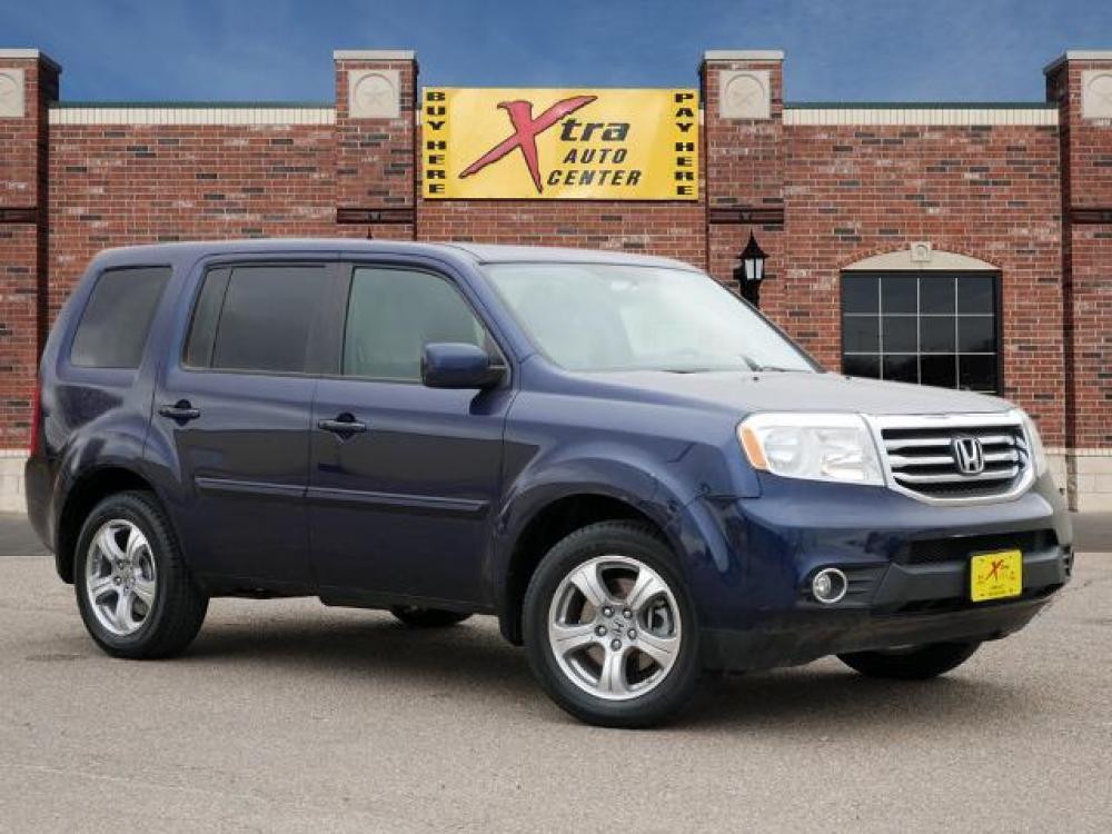 2013 Obsidian Blue Pearl Honda Pilot EX (5FNYF3H43DB) with an 3.5 6 Cylinder Sequential Multiport Fuel Injection engine, Automatic transmission, located at 1401 N. Hobart, Pampa, TX, 79065, (806) 665-9872, 35.549641, -100.971878 - Photo #0