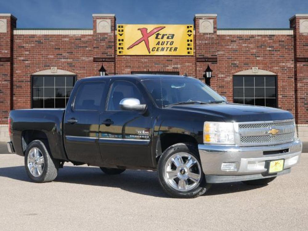 2012 Black Chevrolet Silverado 1500 LT (3GCPCSE08CG) with an 5.3 8 Cylinder Sequential-Port F.I. engine, Automatic transmission, located at 1401 N. Hobart, Pampa, TX, 79065, (806) 665-9872, 35.549641, -100.971878 - Photo #0