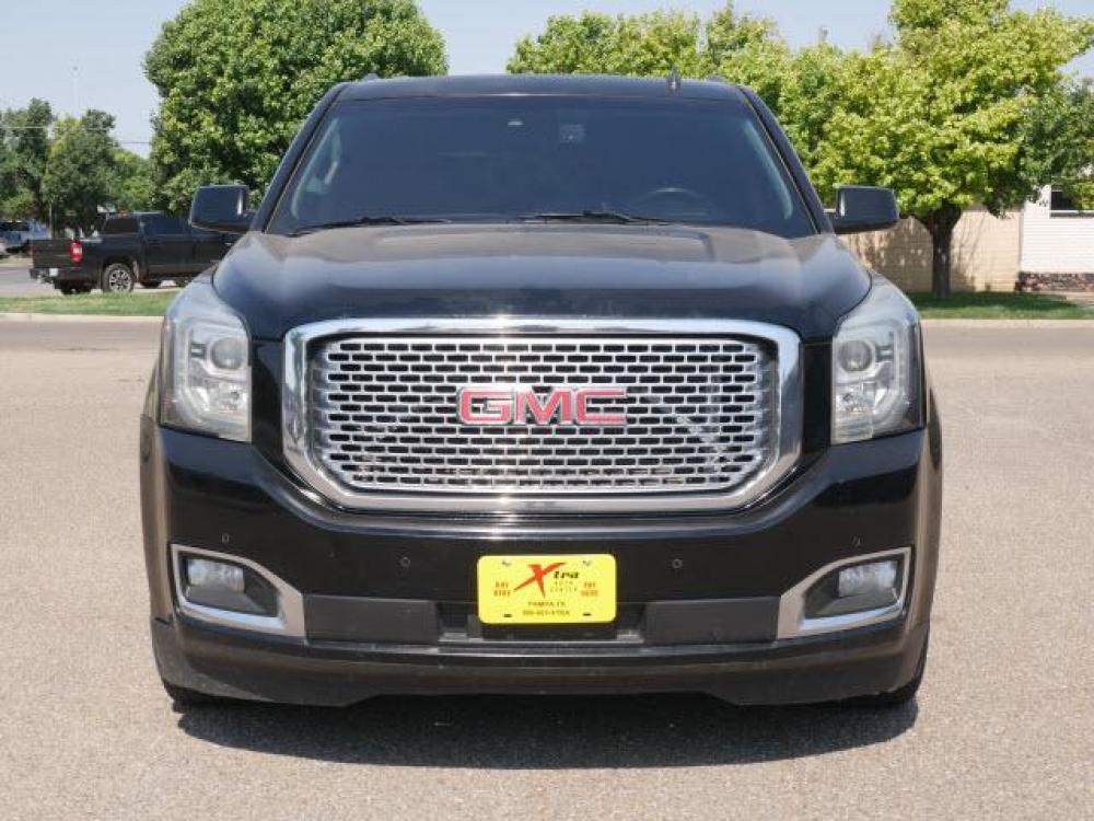 2015 Onyx Black GMC Yukon Denali (1GKS1CKJ8FR) with an 6.2 8 Cylinder Direct Injection engine, Automatic transmission, located at 1401 N. Hobart, Pampa, TX, 79065, (806) 665-9872, 35.549641, -100.971878 - Photo #1