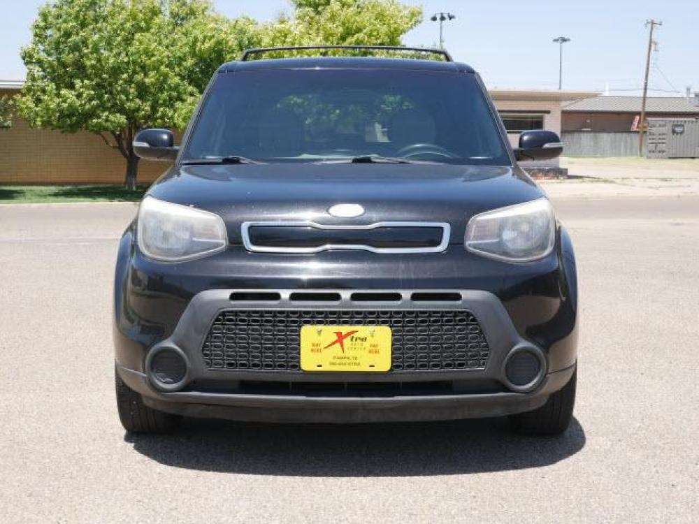 2014 Shadow Black Kia Soul + (KNDJP3A59E7) with an 2.0 4 Cylinder Direct Injection engine, Automatic transmission, located at 1401 N. Hobart, Pampa, TX, 79065, (806) 665-9872, 35.549641, -100.971878 - Photo #1