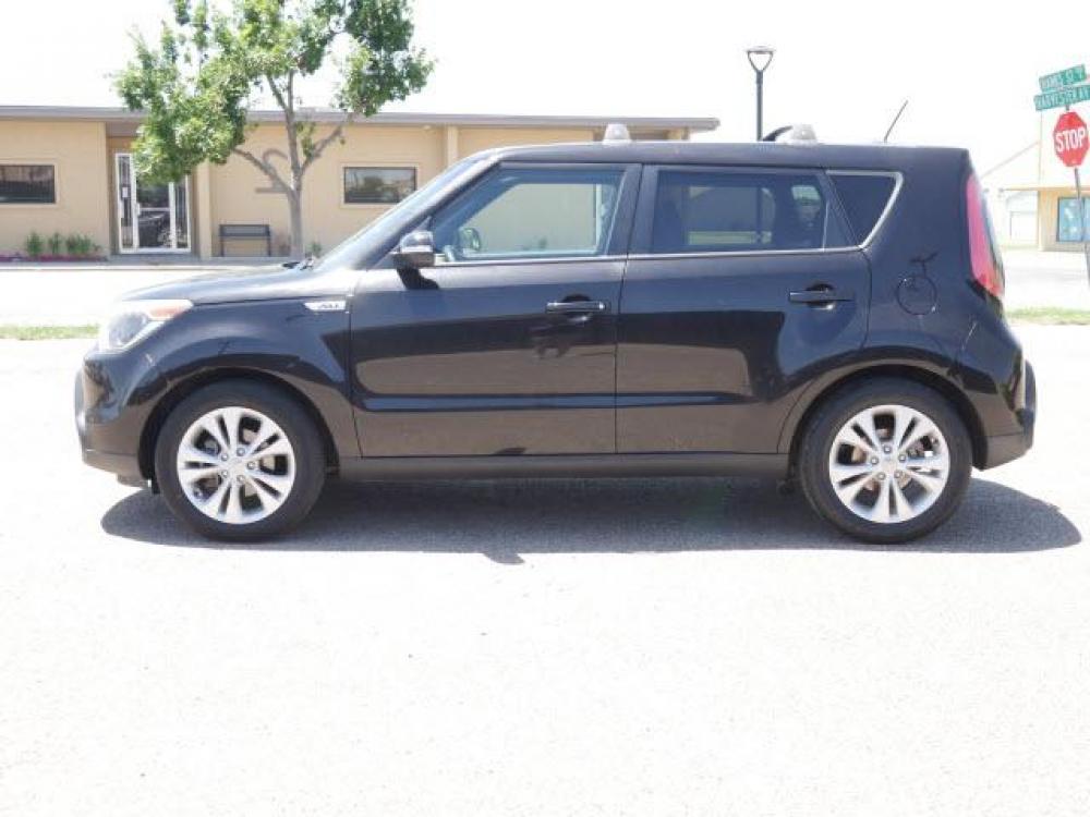2014 Shadow Black Kia Soul + (KNDJP3A59E7) with an 2.0 4 Cylinder Direct Injection engine, Automatic transmission, located at 1401 N. Hobart, Pampa, TX, 79065, (806) 665-9872, 35.549641, -100.971878 - Photo #4