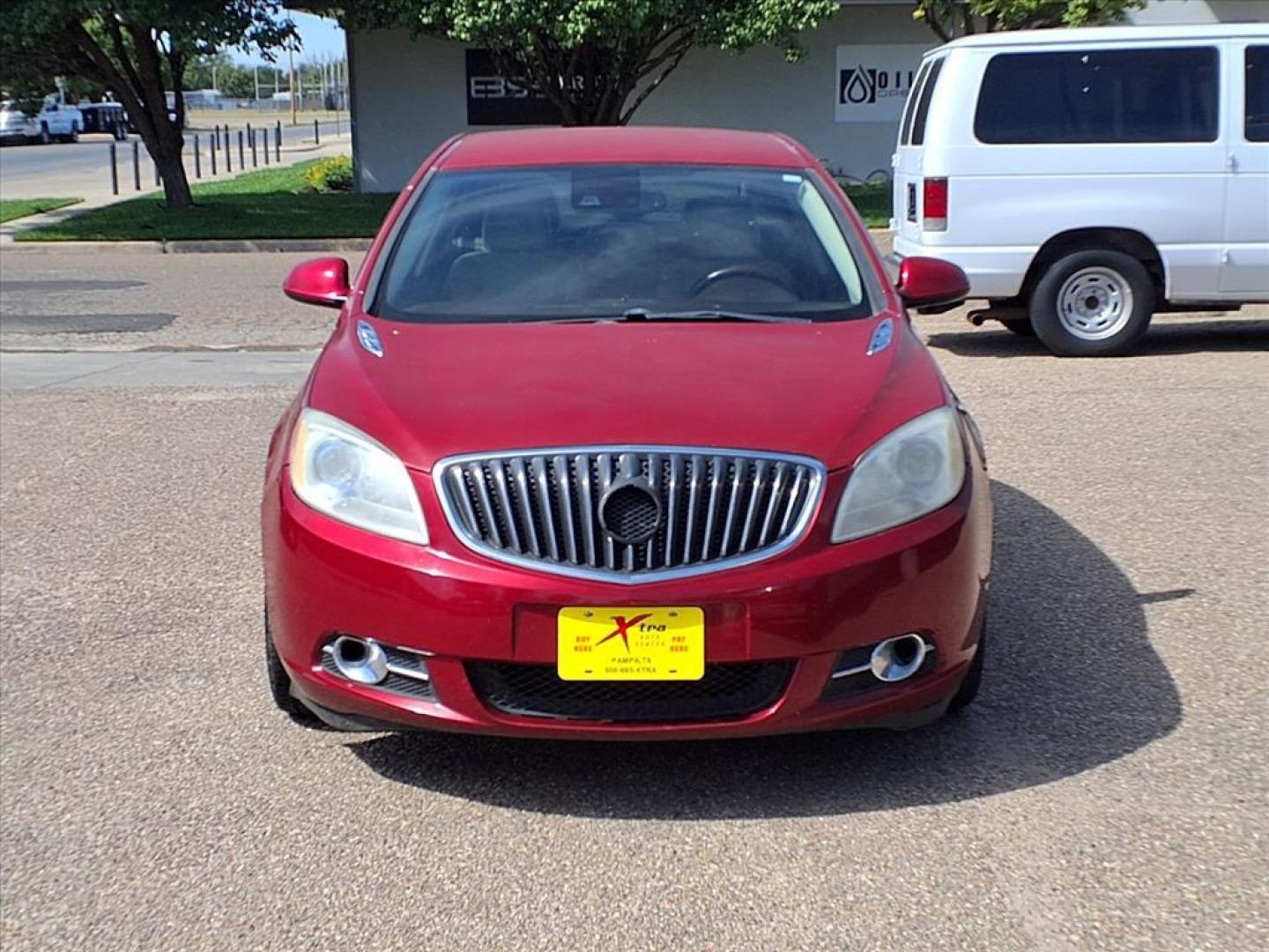 2015 Crystal Red Tintcoat Buick Verano Convenience Group (1G4PR5SK9F4) with an 2.4L Ecotec 2.4L Flex Fuel I4 180hp 171ft. lbs. Direct Injection engine, 6-Speed Shiftable Automatic w/Overdrive transmission, located at 1401 N. Hobart, Pampa, TX, 79065, (806) 665-9872, 35.549953, -100.975098 - Photo#1