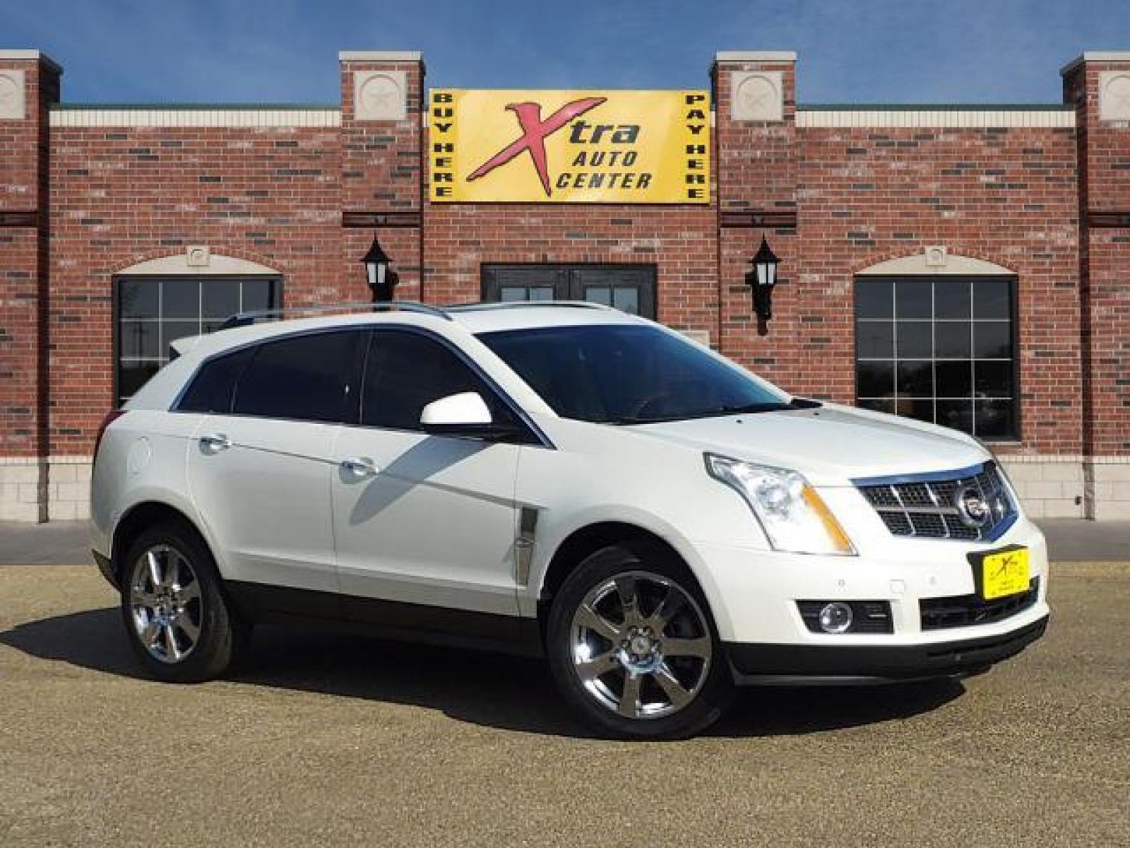 2010 Platinum Ice Tricoat Cadillac SRX Performance Collection (3GYFNBEYXAS) with an 3.0L 3.0L V6 265hp 223ft. lbs. Fuel Injected engine, 6-Speed Shiftable Automatic transmission, located at 1401 N. Hobart, Pampa, TX, 79065, (806) 665-9872, 35.549641, -100.971878 - Photo #0