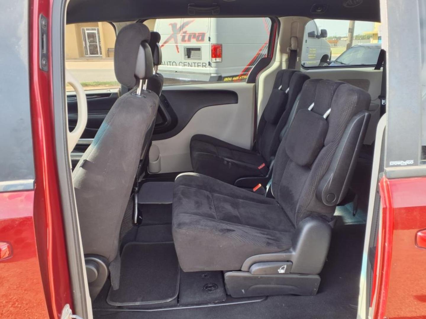 2014 Deep Cherry Red Crystal Pearl Coat Prp Dodge Grand Caravan SE 30th Anniversary (2C4RDGBG8ER) with an 3.6L Pentastar 3.6L Flex Fuel V6 283hp 260ft. lbs. Sequential Multiport Fuel Injection engine, 6-Speed Shiftable Automatic transmission, located at 1401 N. Hobart, Pampa, TX, 79065, (806) 665-9872, 35.549953, -100.975098 - Photo#10