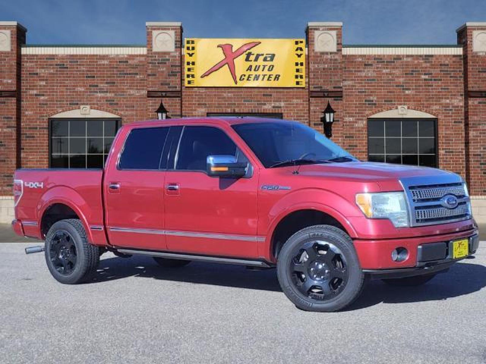 2010 Red Candy Metallic Ford F-150 Platinum (1FTFW1EV1AF) with an 5.4L Triton 5.4L Flex Fuel V8 Sequential Multiport Fuel Injection engine, 6-Speed Automatic transmission, located at 1401 N. Hobart, Pampa, TX, 79065, (806) 665-9872, 35.549641, -100.971878 - Photo #0