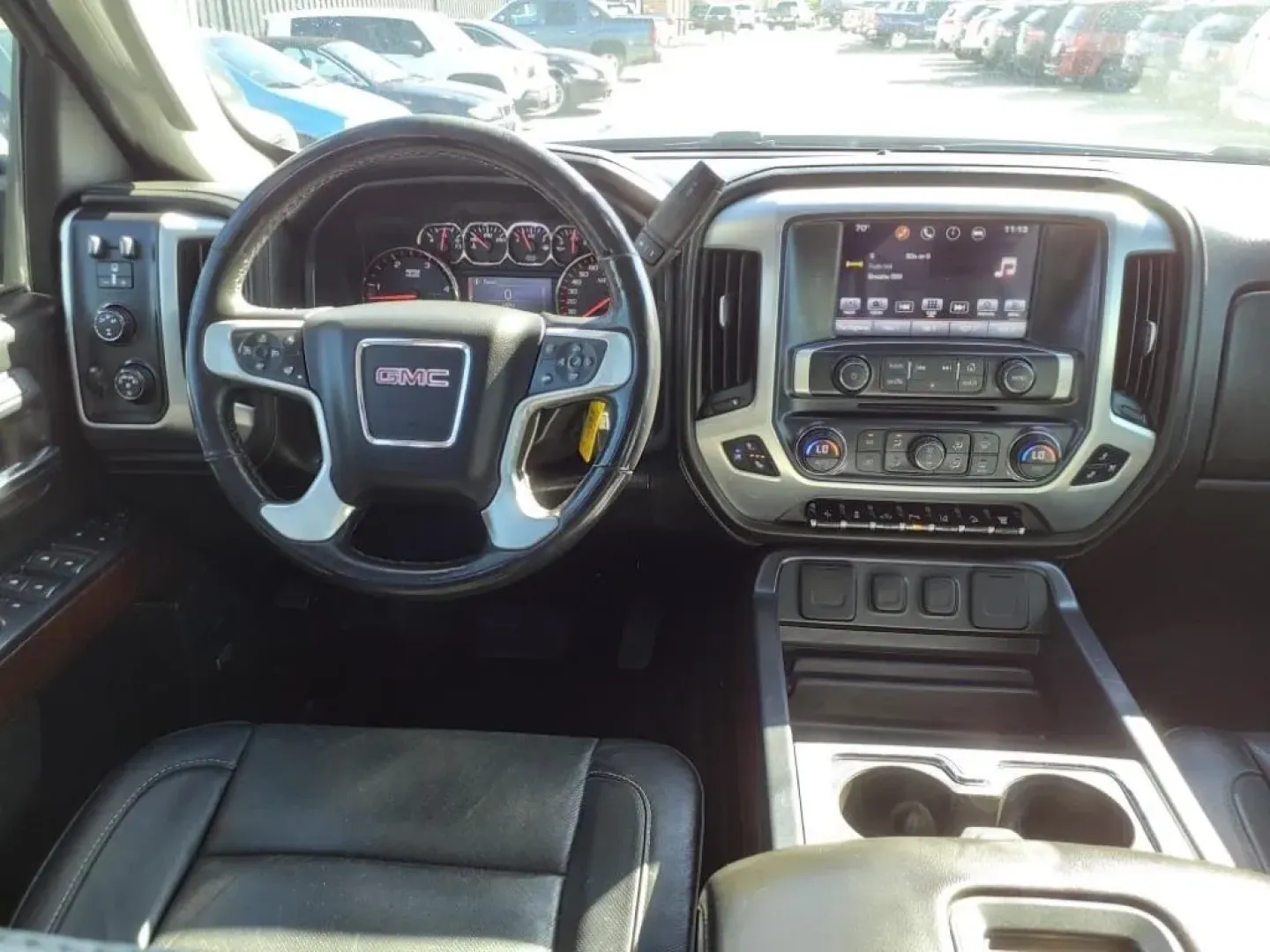 2016 Light Steel Gray Metallic GMC Sierra 3500HD SLT Crew Cab 4WD (1GT12TE85GF) with an Other engine, located at 1401 N. Hobart, Pampa, TX, 79065, (806) 665-9872, 35.549953, -100.975098 - **Elevate Your Adventure with the 2016 GMC Sierra 3500HD SLT Crew Cab 4WD Available Now at Xtra Auto Center in Pampa, TX!**<br /> <br /> Looking for a dependable vehicle that can handle your weekend adventures or serve as a reliable workhorse during the week? The 2016 GMC Sierra 3500HD SLT Crew Cab - Photo#9