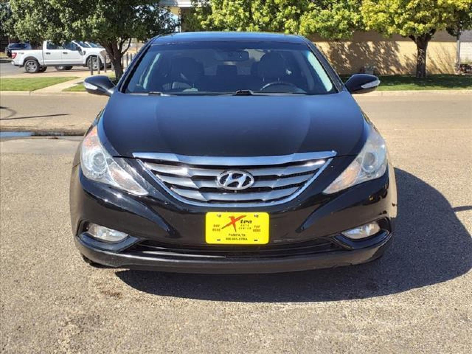 2011 Black Hyundai Sonata Limited 2.0T (5NPEC4AB3BH) with an 2.0L Theta II 2L Turbo I4 274h Direct Injection engine, 6-Speed Shiftable Automatic transmission, located at 1401 N. Hobart, Pampa, TX, 79065, (806) 665-9872, 35.549641, -100.971878 - Photo #1