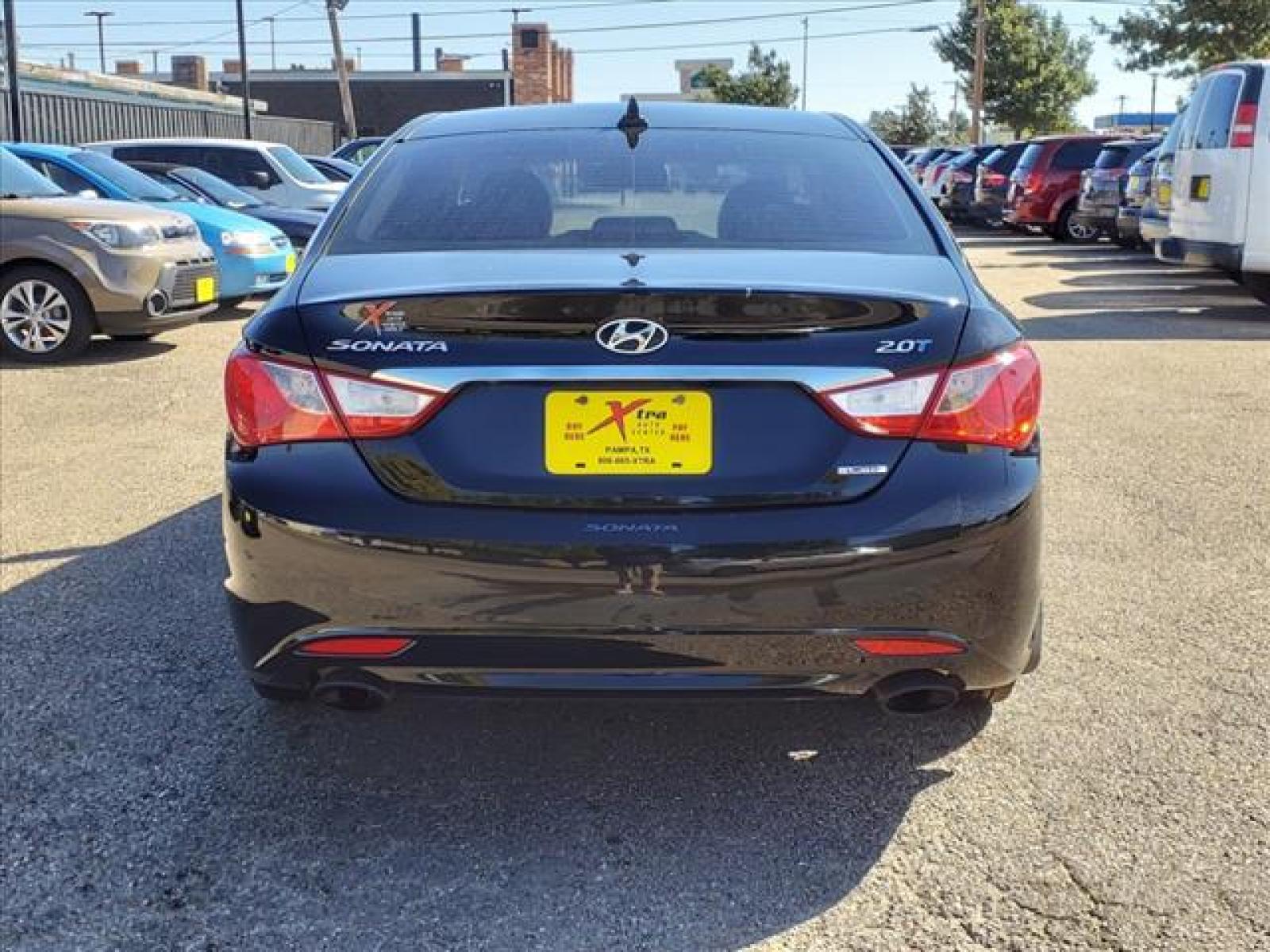 2011 Black Hyundai Sonata Limited 2.0T (5NPEC4AB3BH) with an 2.0L Theta II 2L Turbo I4 274h Direct Injection engine, 6-Speed Shiftable Automatic transmission, located at 1401 N. Hobart, Pampa, TX, 79065, (806) 665-9872, 35.549641, -100.971878 - Photo #3