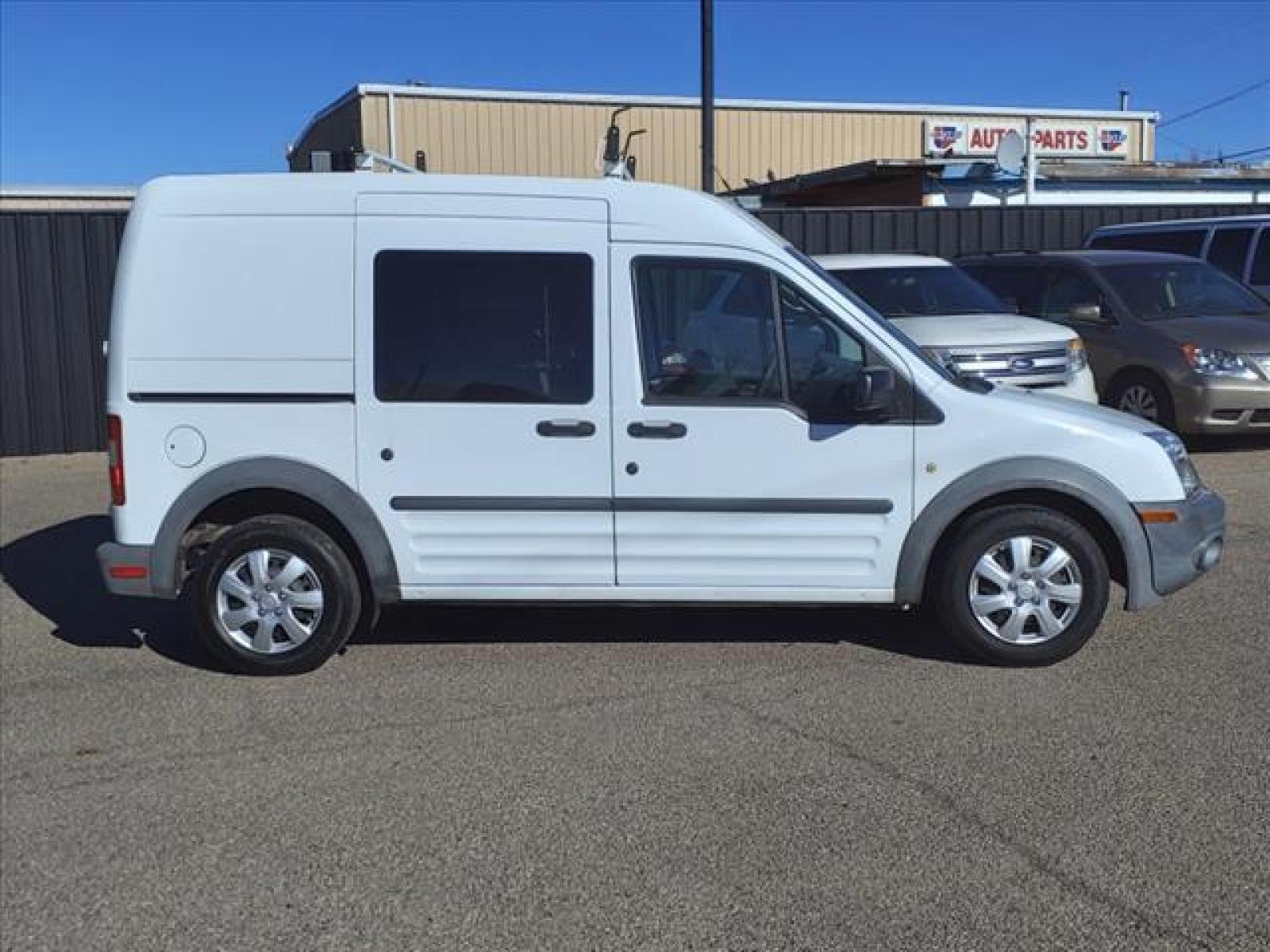 2012 Frozen White Ford Transit Connect XL (NM0LS6AN5CT) with an 2.0L Duratec 2.0L I4 136hp 128 Sequential Multiport Fuel Injection engine, 4-Speed Automatic transmission, located at 1401 N. Hobart, Pampa, TX, 79065, (806) 665-9872, 35.549641, -100.971878 - Photo #2