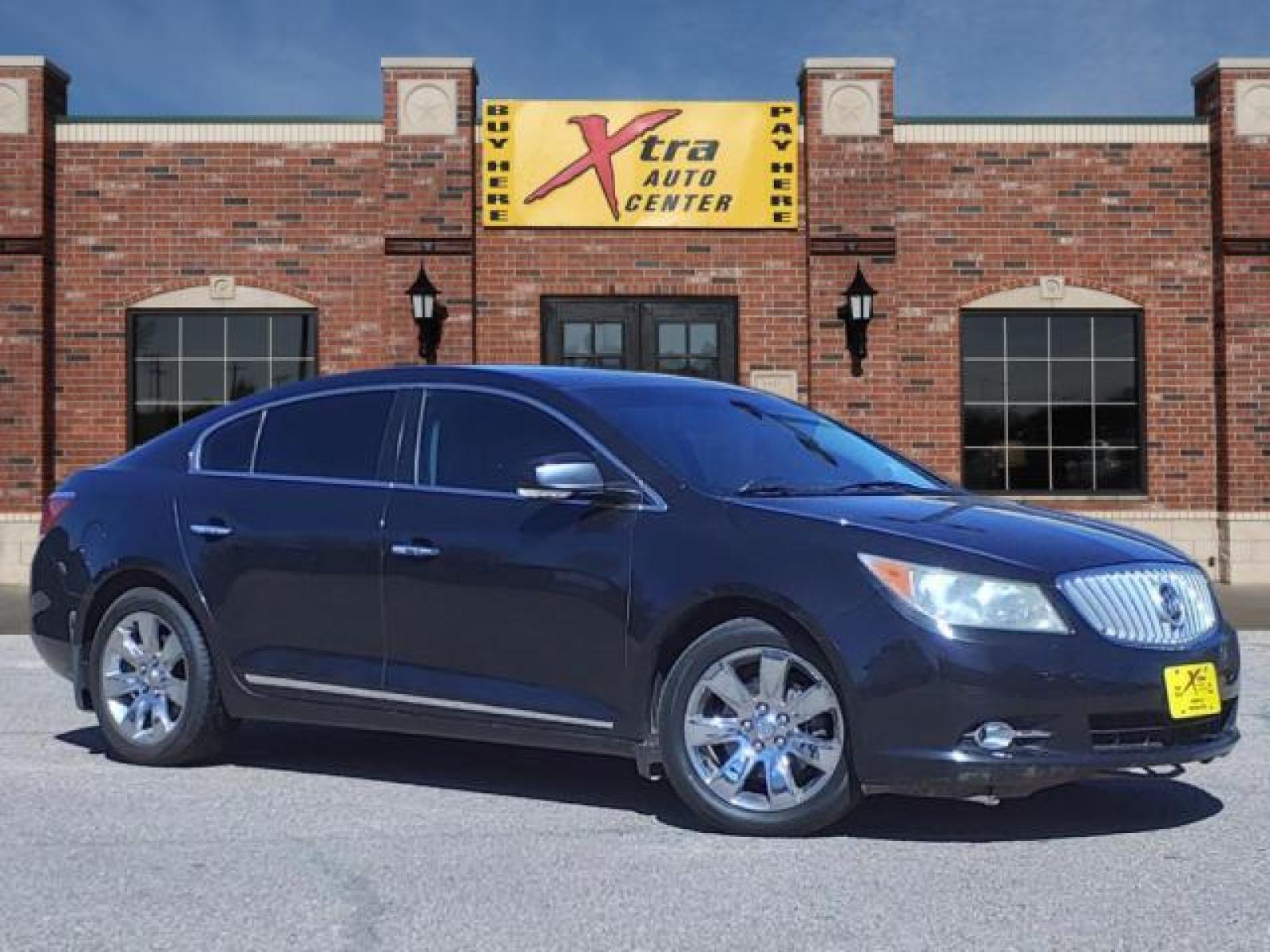 2011 Carbon Black Metallic Buick LaCrosse CXL (1G4GC5ED1BF) with an 3.6L 3.6L V6 280hp 259ft. lbs. Fuel Injection engine, 6-Speed Shiftable Automatic transmission, located at 1401 N. Hobart, Pampa, TX, 79065, (806) 665-9872, 35.549641, -100.971878 - Photo #0