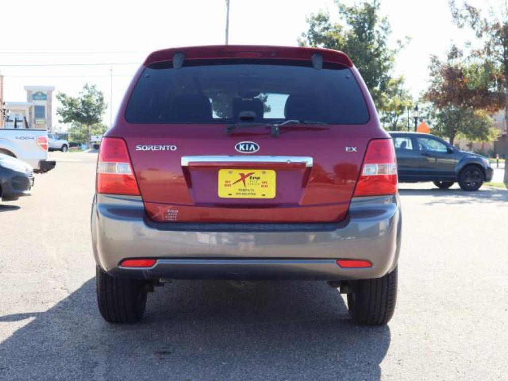 2008 Spicy Red/Pewter Gray Cladding Kia Sorento EX (KNDJD736285) with an 3.8 6 Cylinder Sequential Multiport Fuel Injection engine, Automatic transmission, located at 1401 N. Hobart, Pampa, TX, 79065, (806) 665-9872, 35.549641, -100.971878 - Photo #3